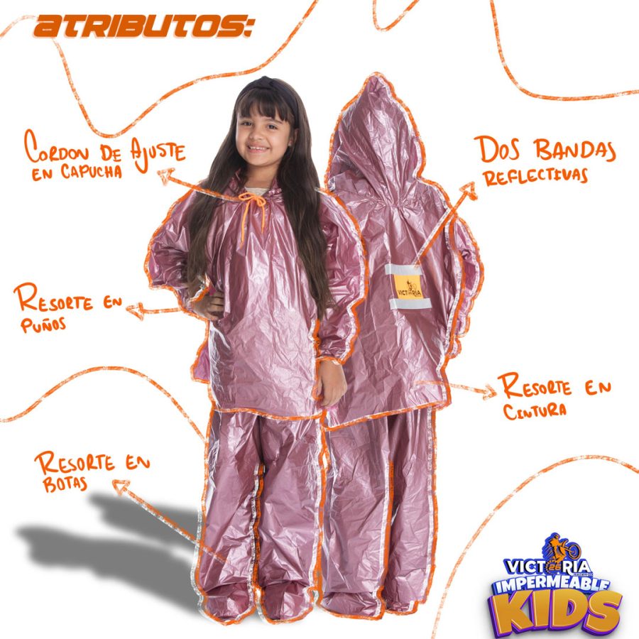 Impermeable Metalizado Kids - Imagen 3