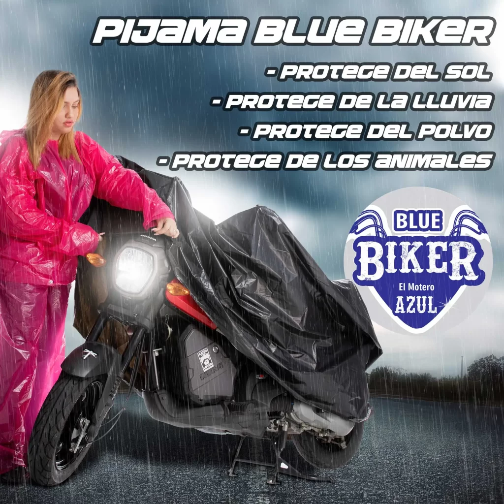 Carpa para moto blue biker