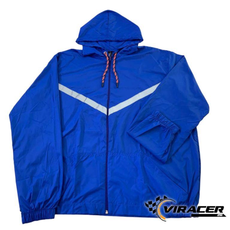 chaqueta sport cortavientos azul