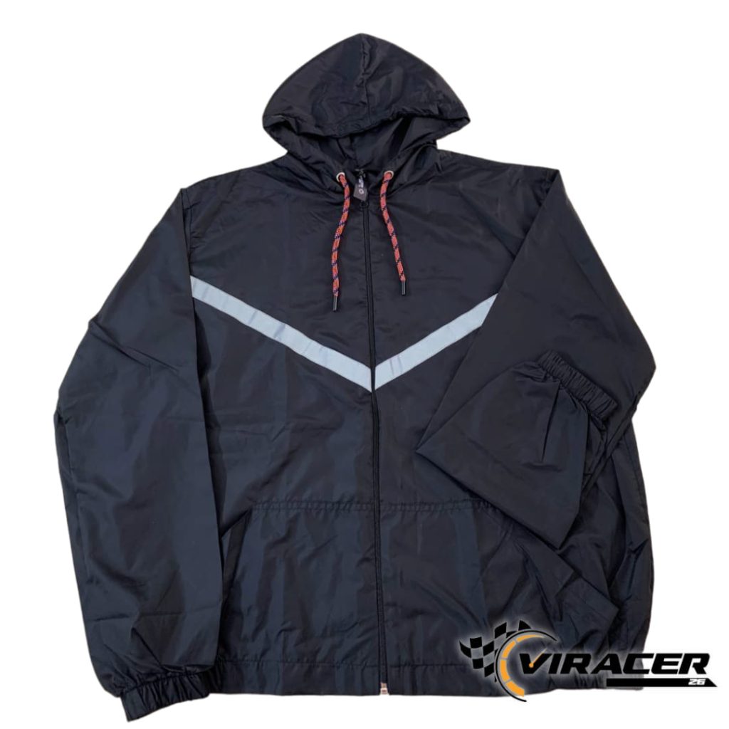 chaqueta sport cortavientos negra