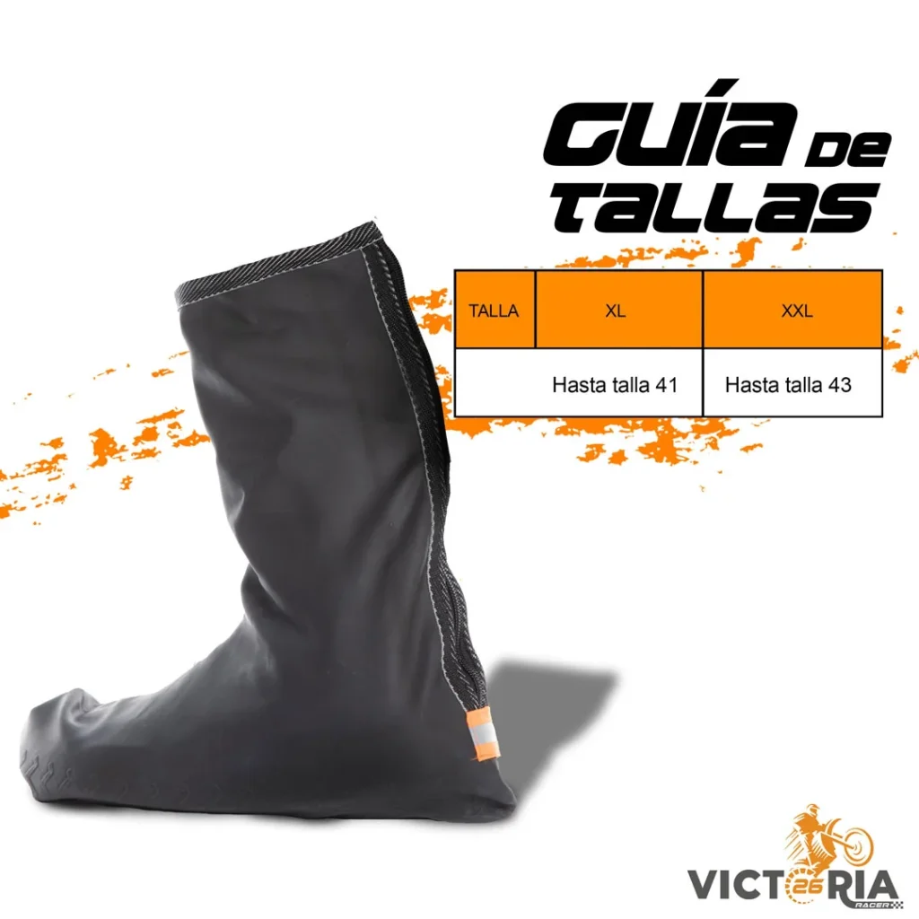guía de tallas botas impermeables de latex