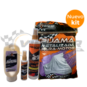 Super combo, kit de limpieza para casco + pijama para moto