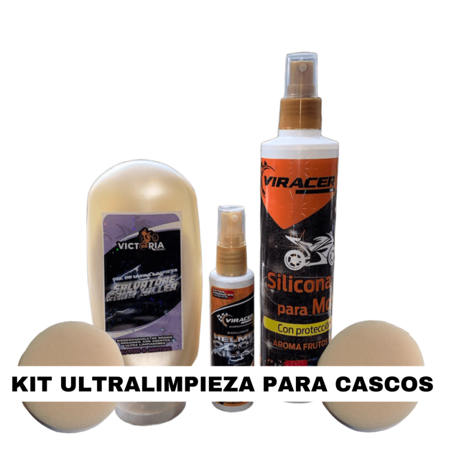 Super combo, kit de limpieza para casco  + Impermeable metalizado - Imagen 7